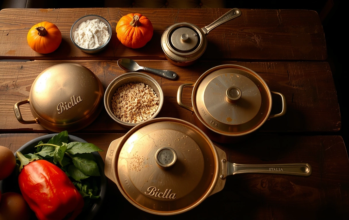 Strumenti e ingredienti della Scuola Cucina